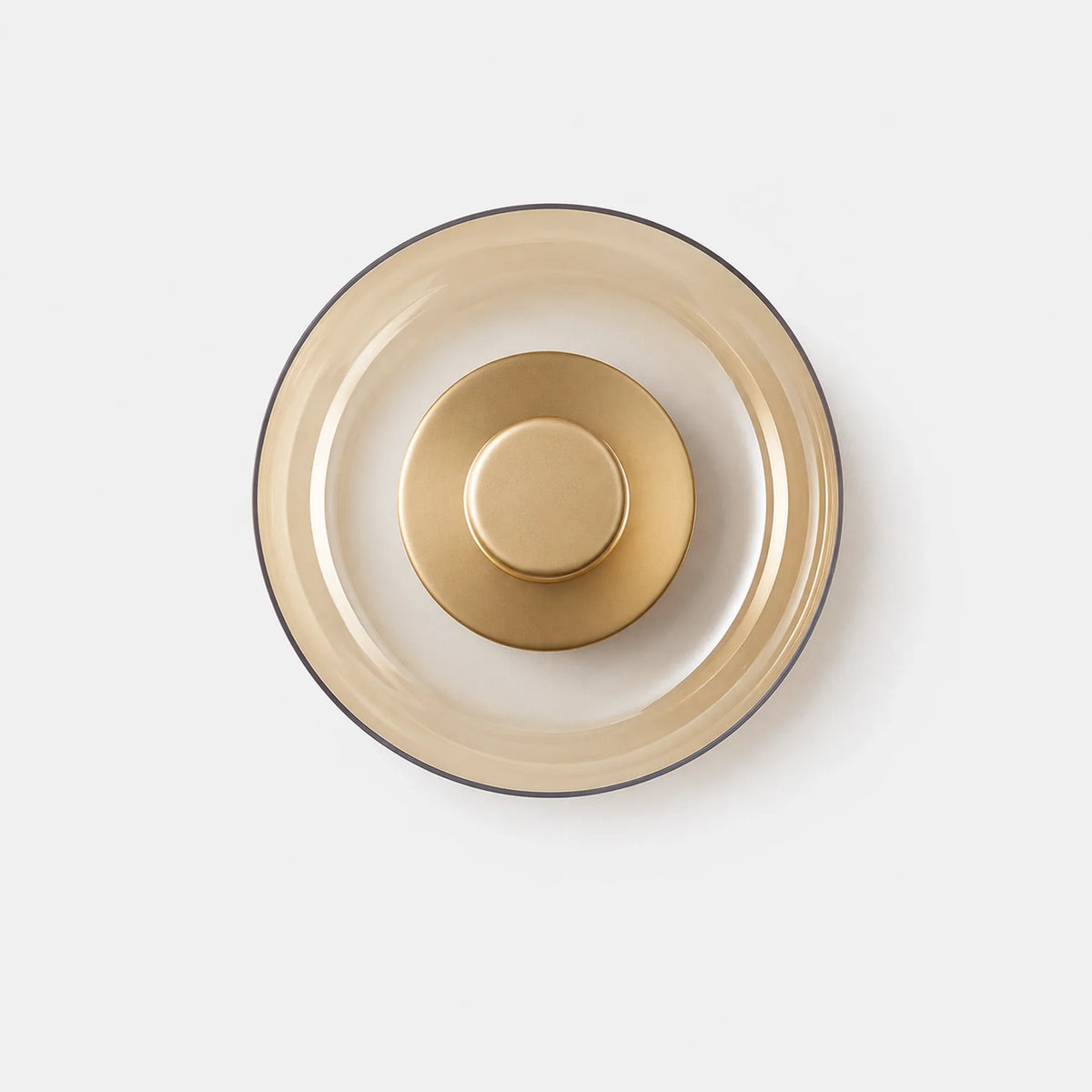 Arandela de Parede LED Champagne | Vidro e Dourado
