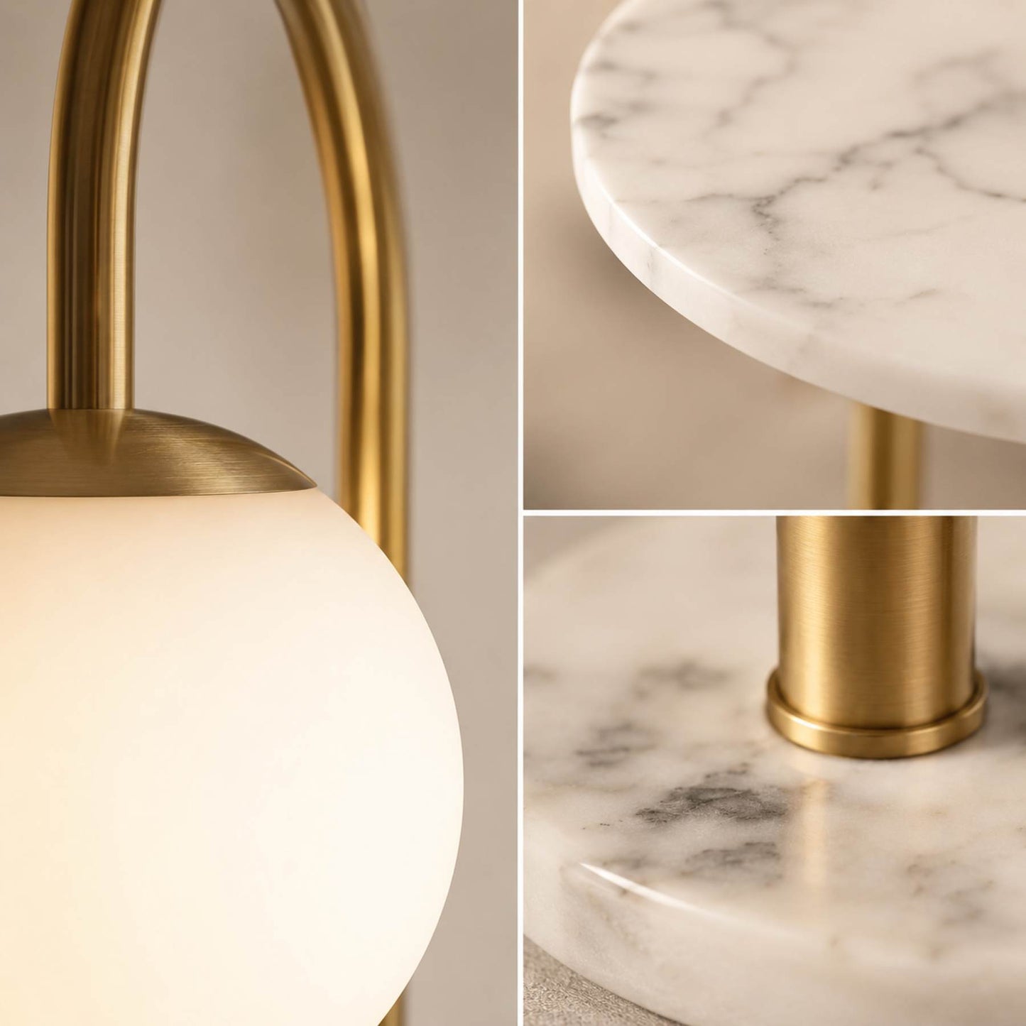 Luminária de Chão Bella com Mesa Lateral | Design Funcional e Sofisticado