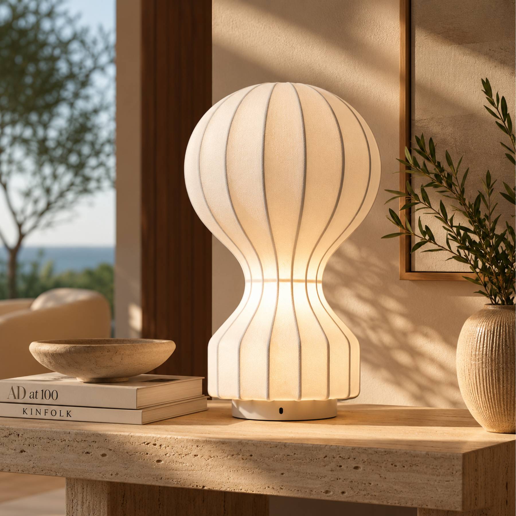 Luminária de Chão Ise em ambiente contemporâneo