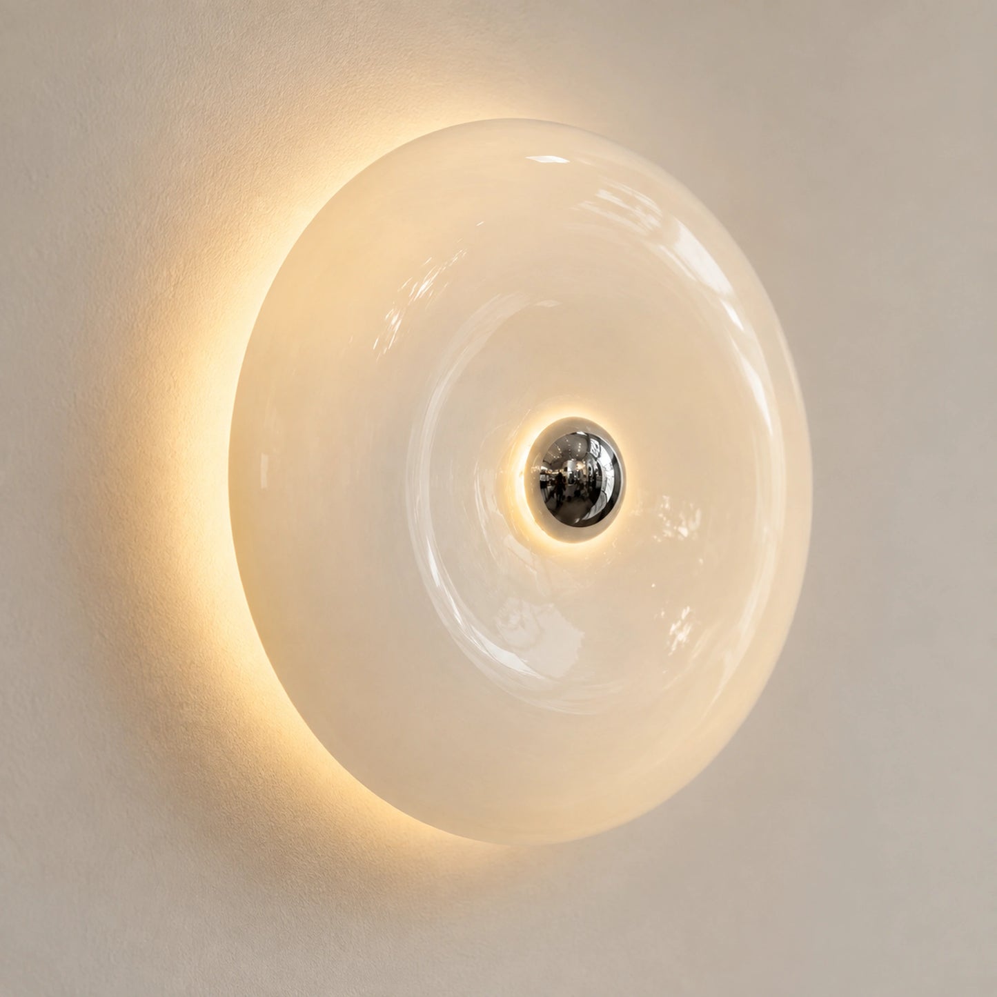 Luminária de parede Retrô vista em ângulo de 45 graus
