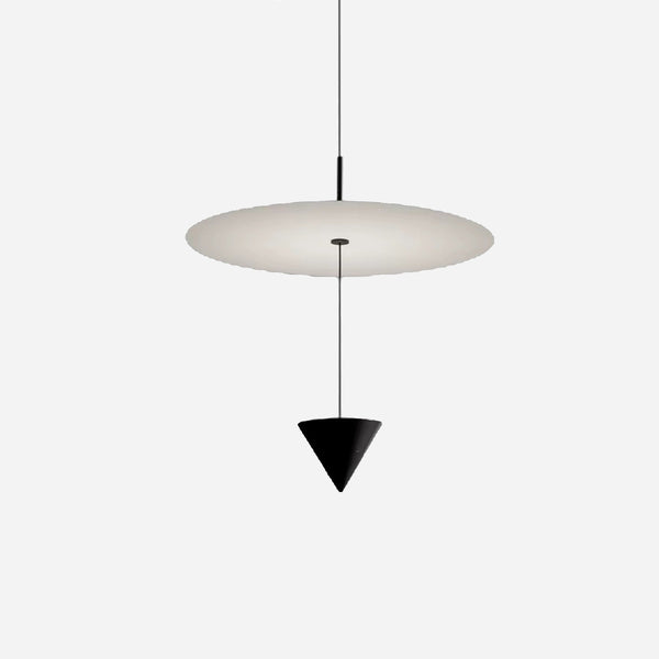 Luminária Pendente Delta | Disco de Acrílico e Design Escultural
