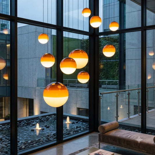 Luminária de Teto Pendente LED Amarelo Ori