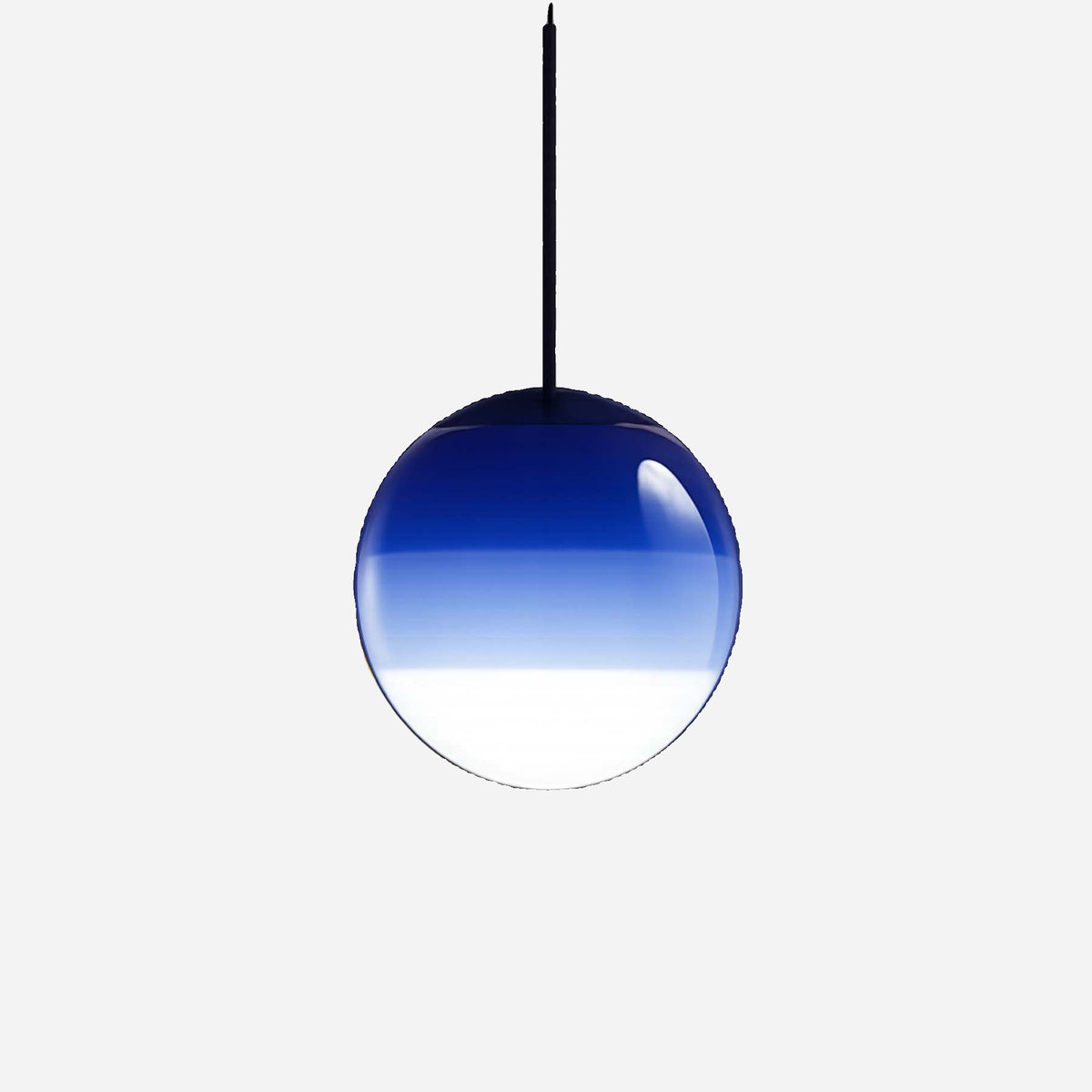 Luminária de Teto Pendente de Vidro Azul Ori Baylux