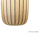Luminária Pendente Wabi Sabi | Design Japonês em Seda